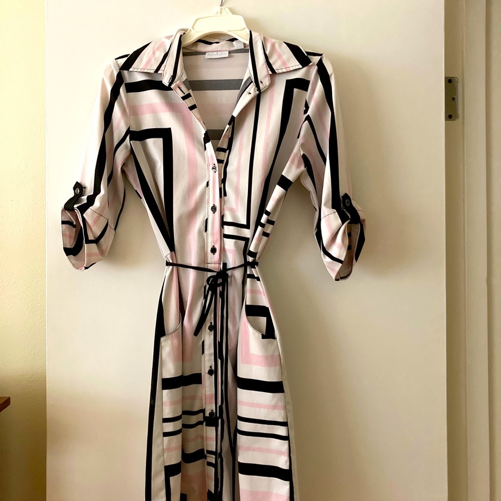 Shirt dress with pockets!